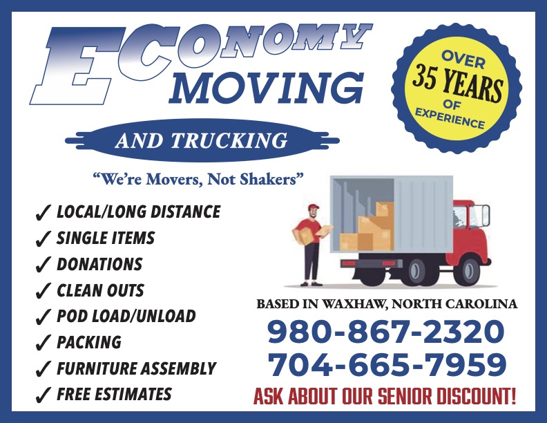 Economy Moving and Trucking flyer